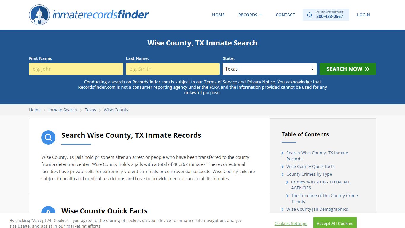 Wise County, TX Inmate Lookup & Jail Records Online